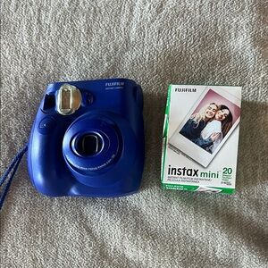 Fujifilm Instax Mini Deep Blue Camera with Film Pack